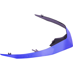 Rear Left Quarter View of Iridium Blue TT-REVO Spoiler Extension