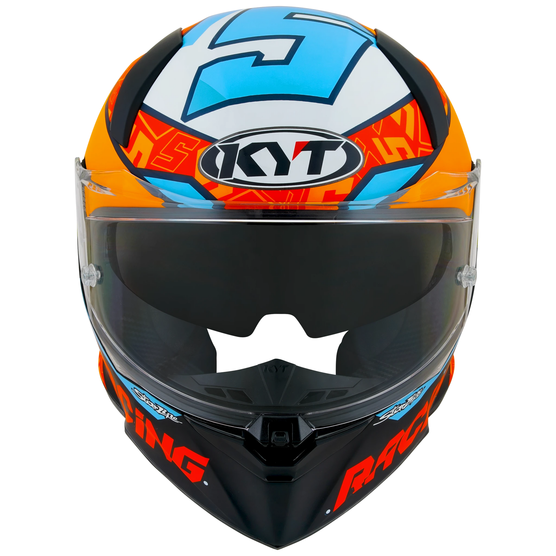 Front View of KYT R2R Masia 2022 Replica Motorcycle Helmet
