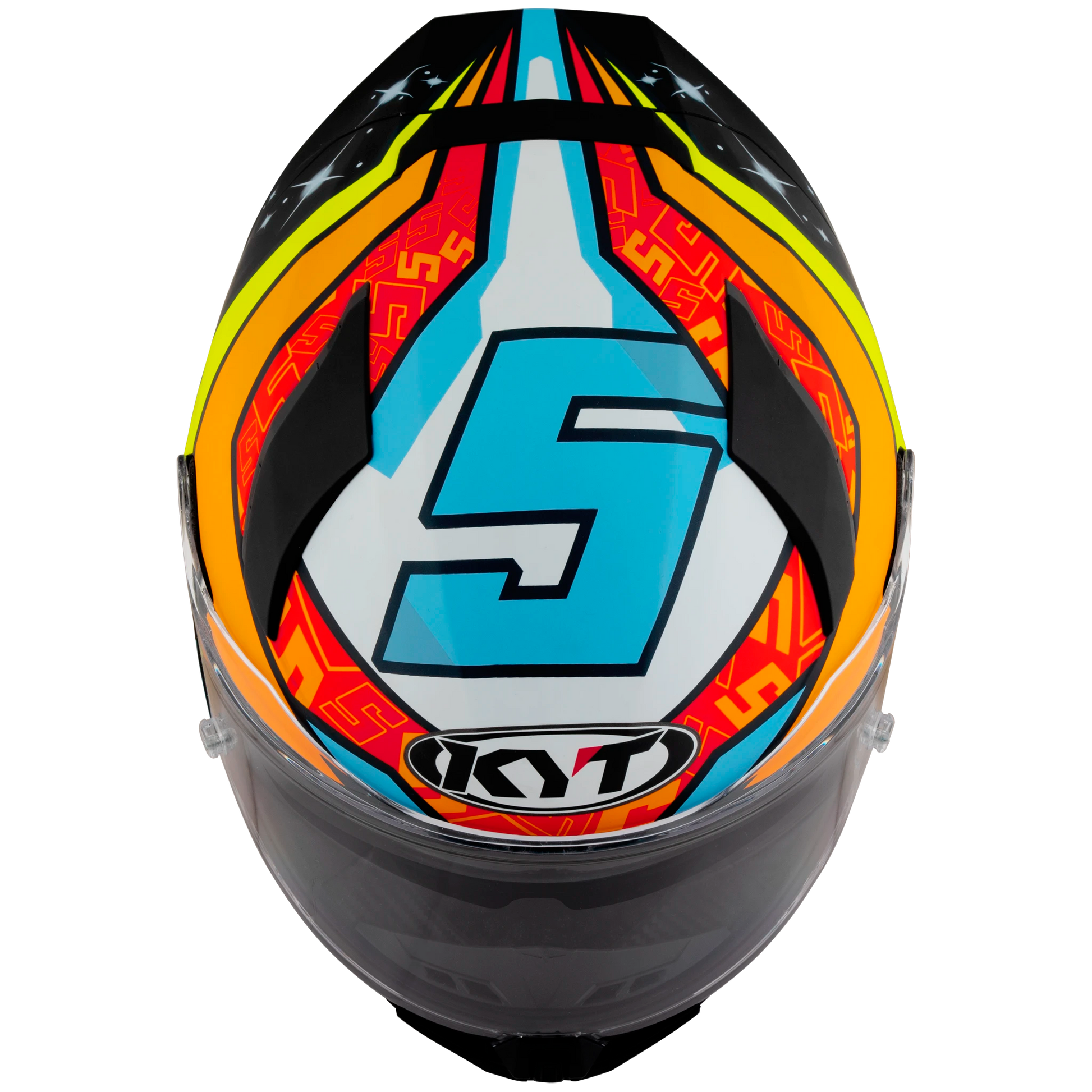 Top View of KYT R2R Masia 2022 Replica Motorcycle Helmet