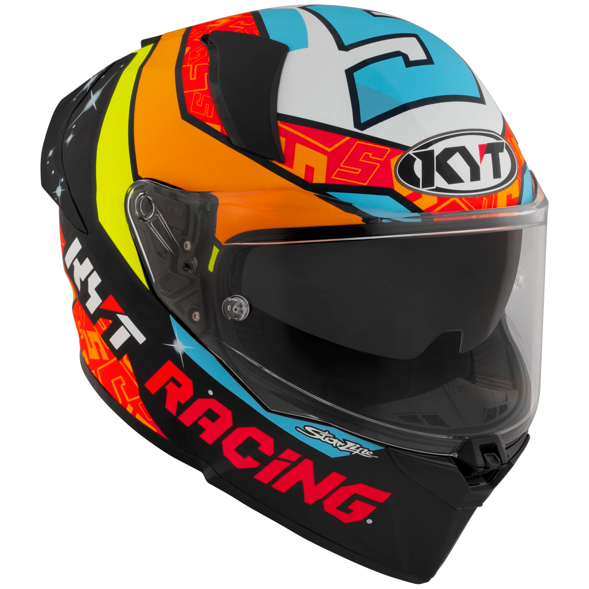 Front Right Quarter View of KYT R2R Masia 2022 Replica Motorcycle Helmet