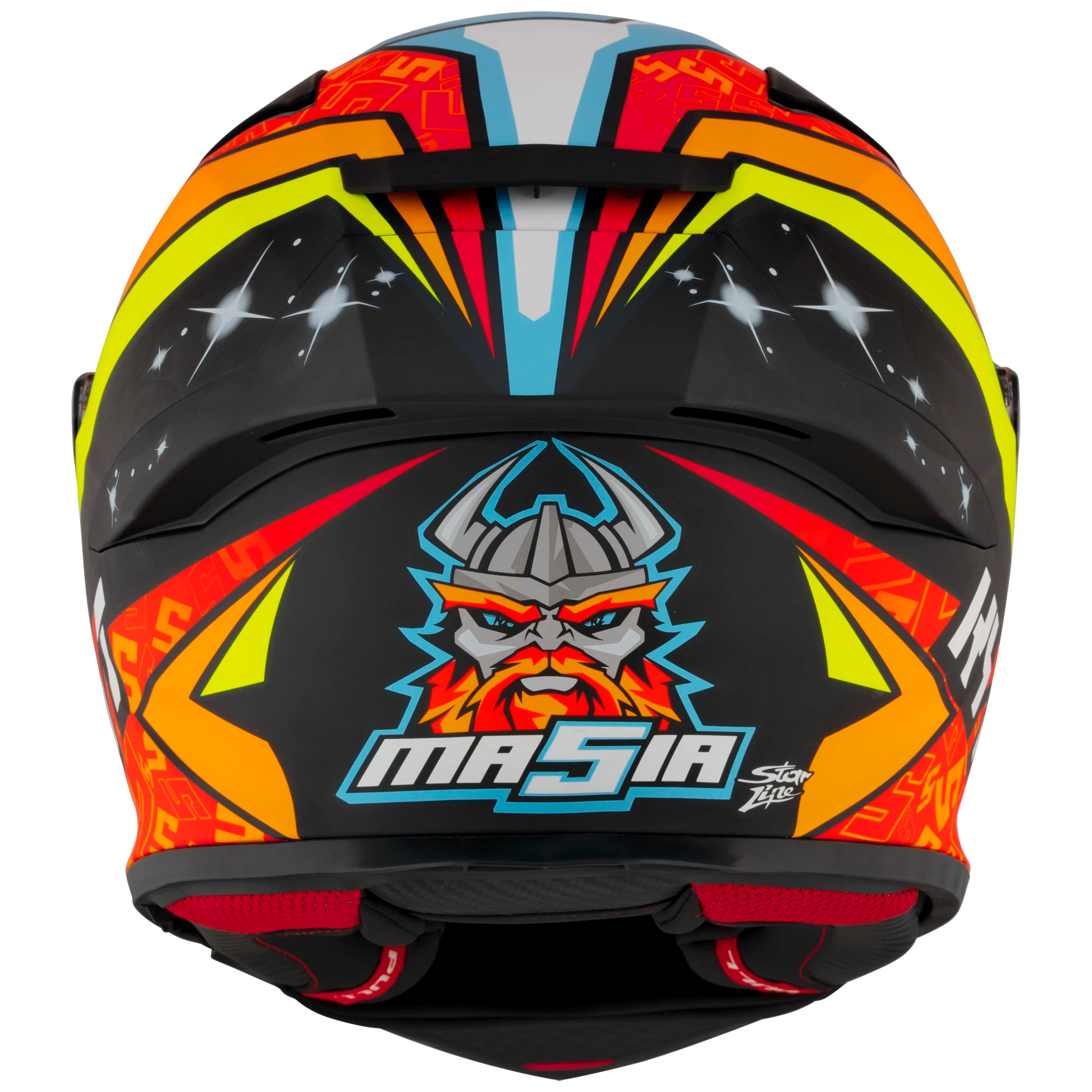 Rear View of KYT R2R Masia 2022 Replica Motorcycle Helmet