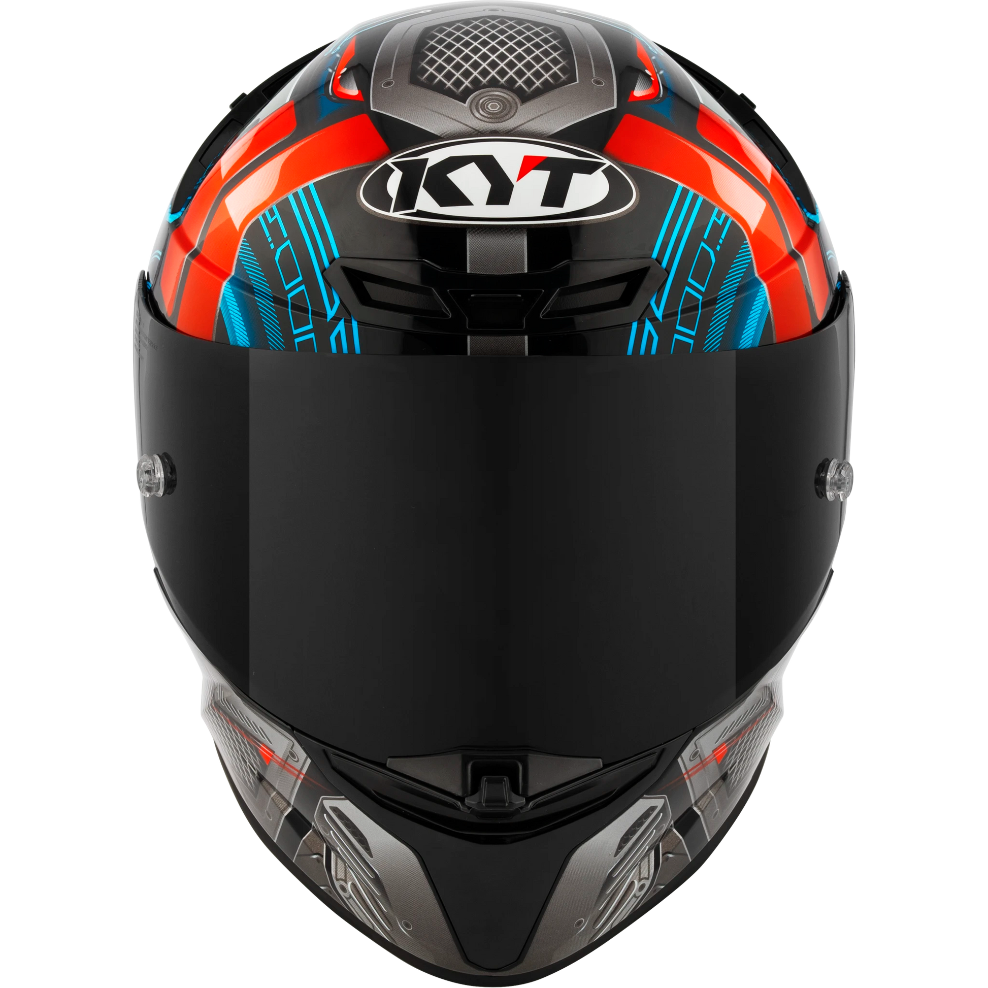 Front View of KYT TT-REVO Synchrotron Motorcycle Helmet