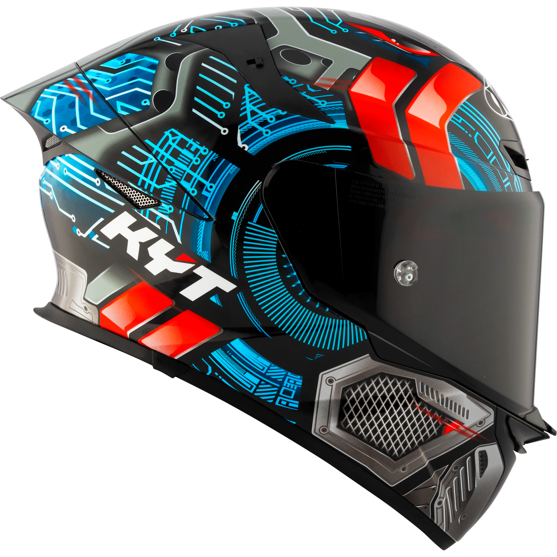 Right Side View of KYT TT-REVO Synchrotron Motorcycle Helmet