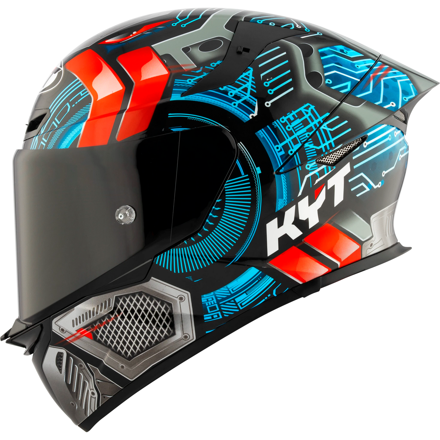 Left Side View of KYT TT-REVO Synchrotron Motorcycle Helmet