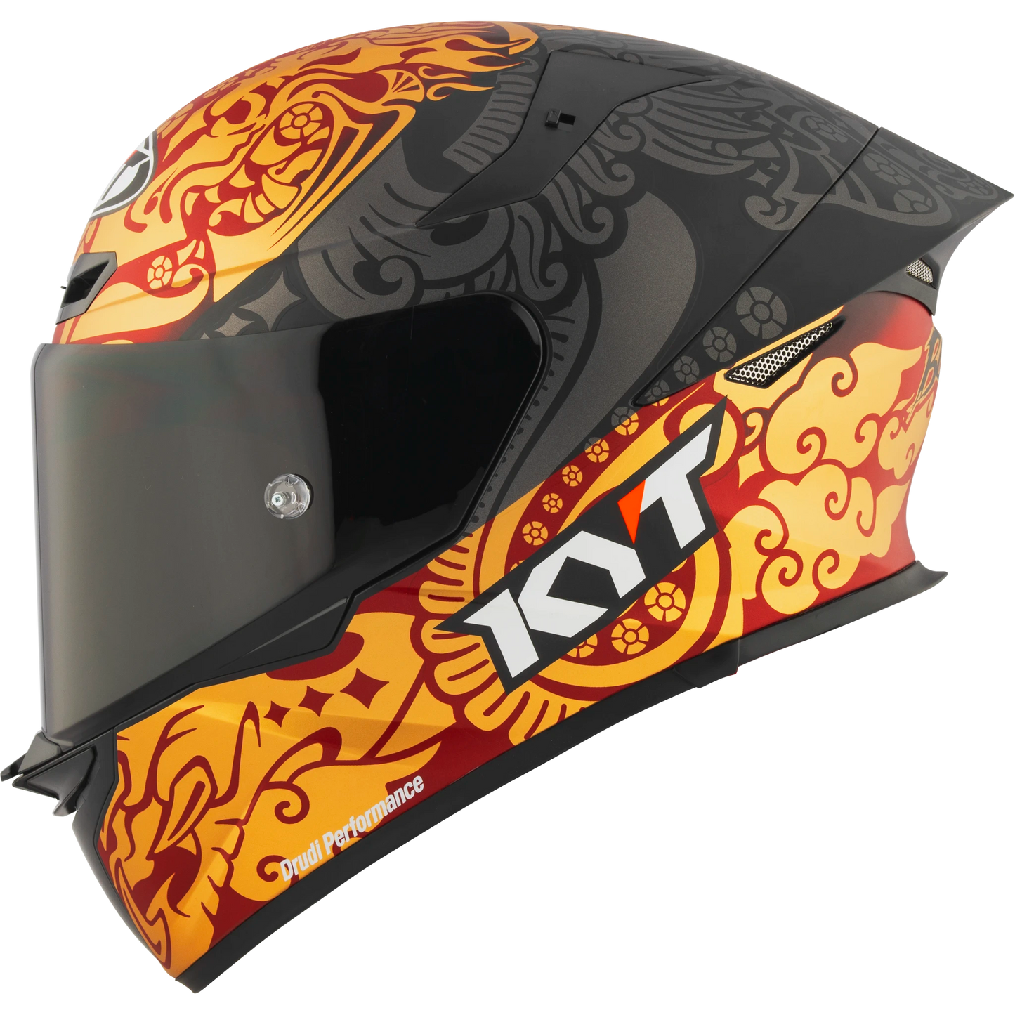 Left Side View of KYT TT-REVO Enea Indonesia Replica Motorcycle Helmet