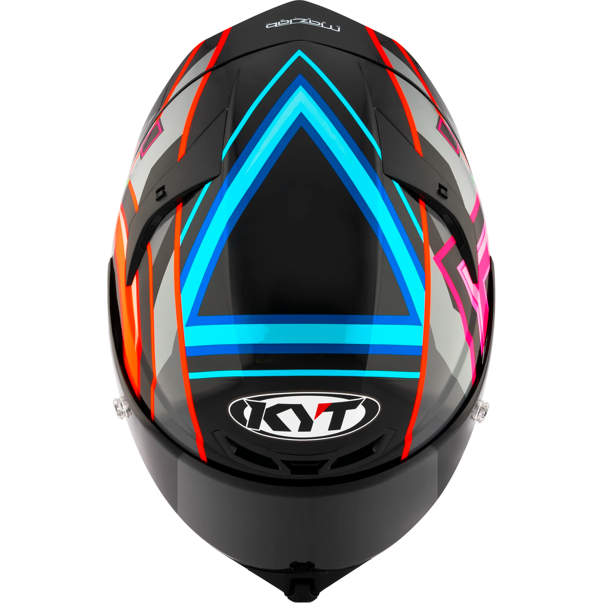 Top View of KYT TT-REVO Ratthapark Play Replica Motorcycle Helmet