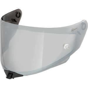 Front Quarter View of TT-REVO Black Chrome Visor