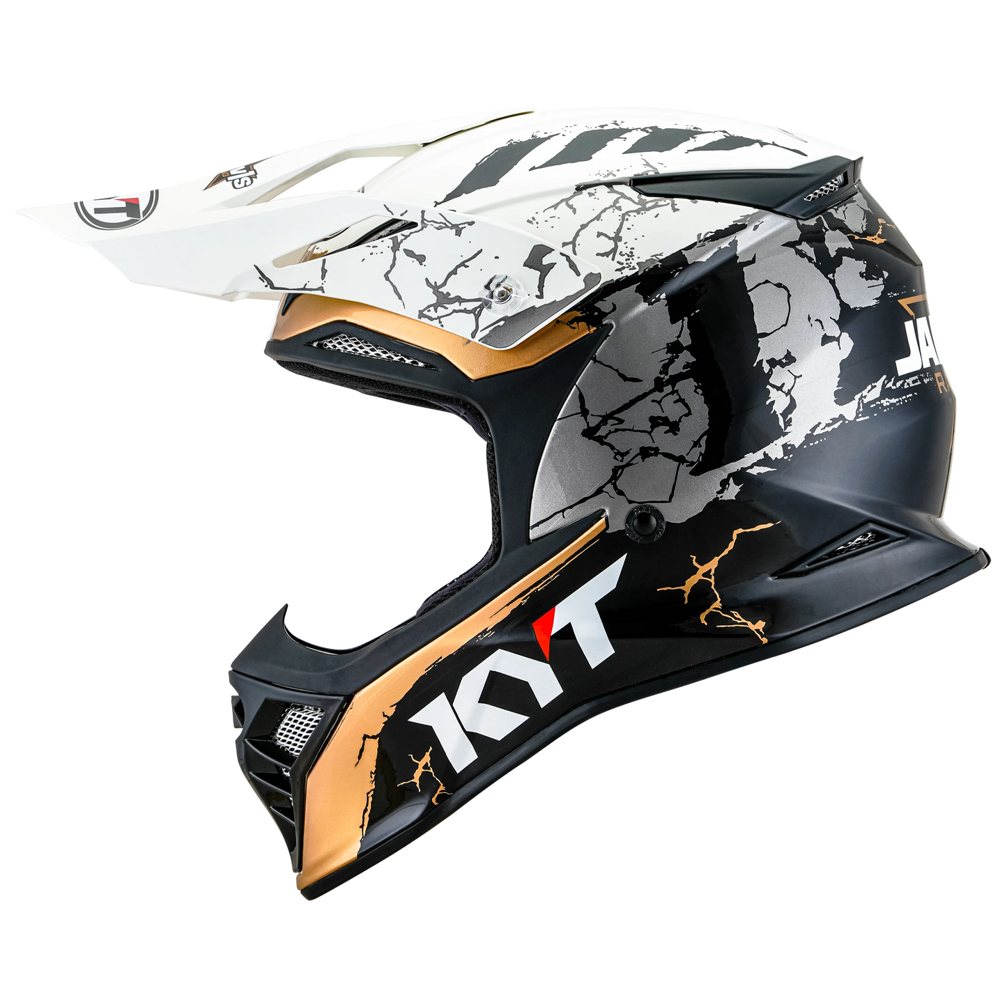 Left Side View of KYT Skyhawk Jarvis Signature Edition Motorcycle helmet