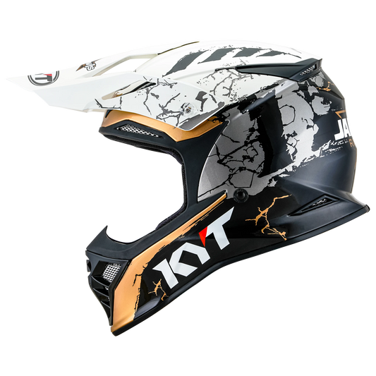 Left Side View of KYT Skyhawk Jarvis Signature Edition Motorcycle helmet
