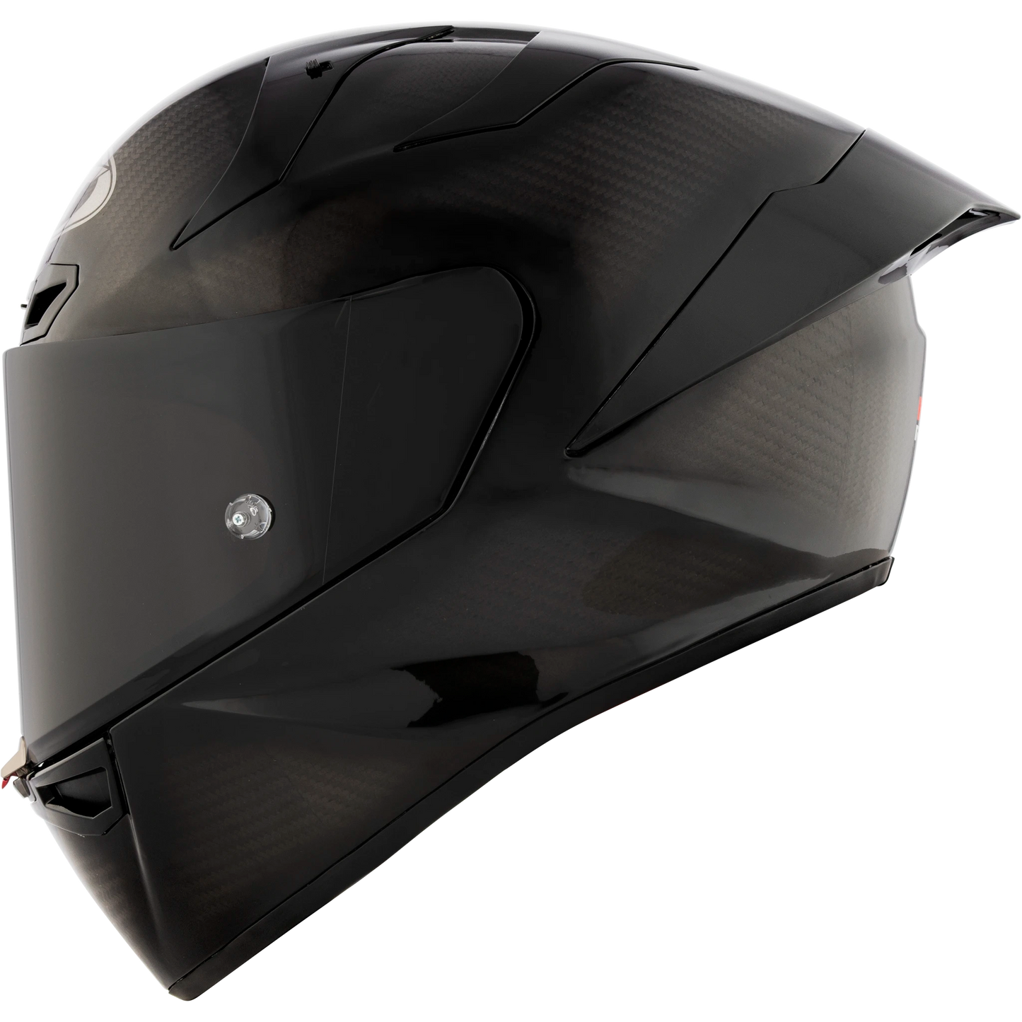Left Side View of KYT KX-1 Carbon Glossy Motorcycle Helmet