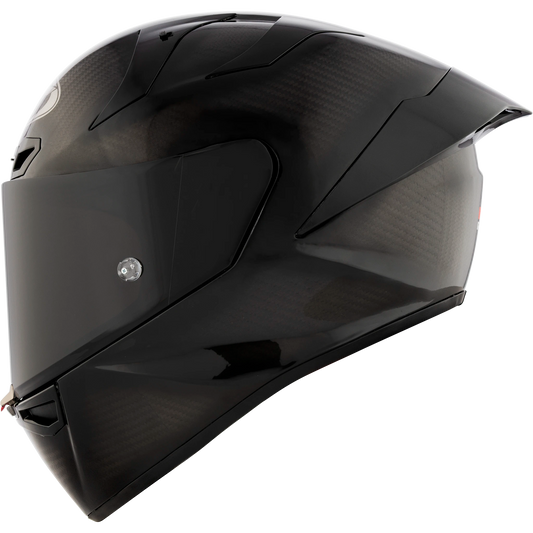 Left Side View of KYT KX-1 Carbon Glossy Motorcycle Helmet