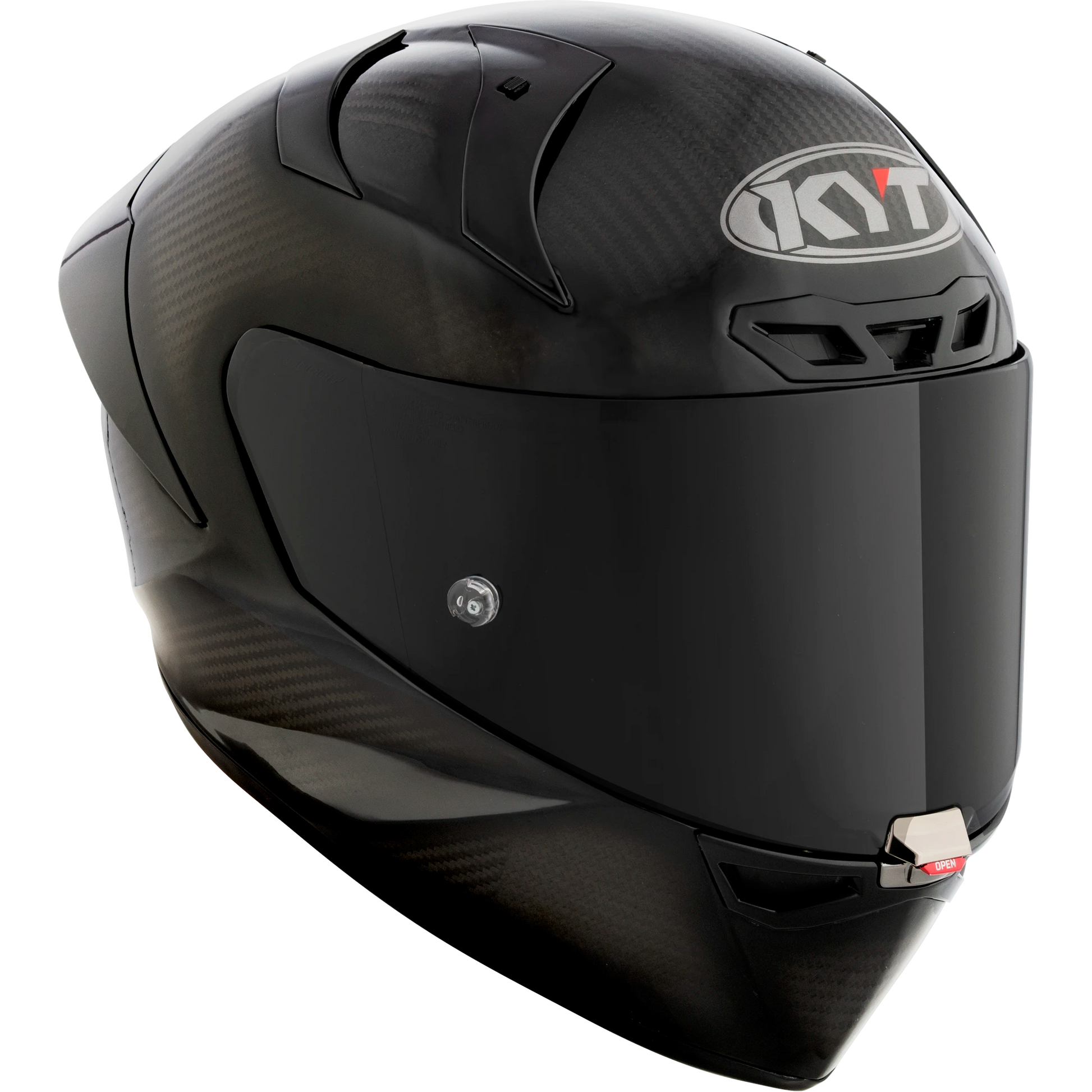 Front Right Quarter View of KYT KX-1 Carbon Glossy Motorcycle Helmet