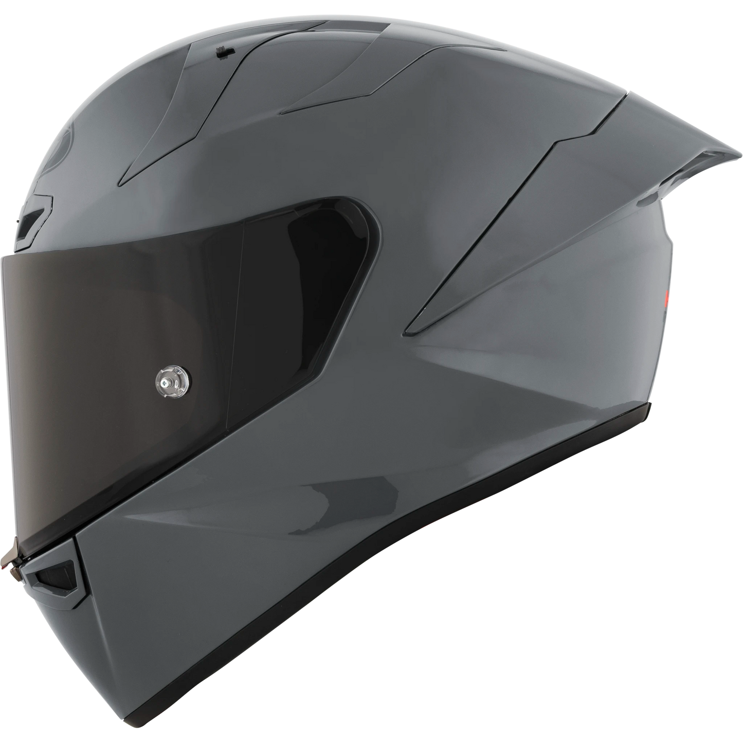 Left Side View of KYT KX-1 Plain GRL Grey Motorcycle Helmet