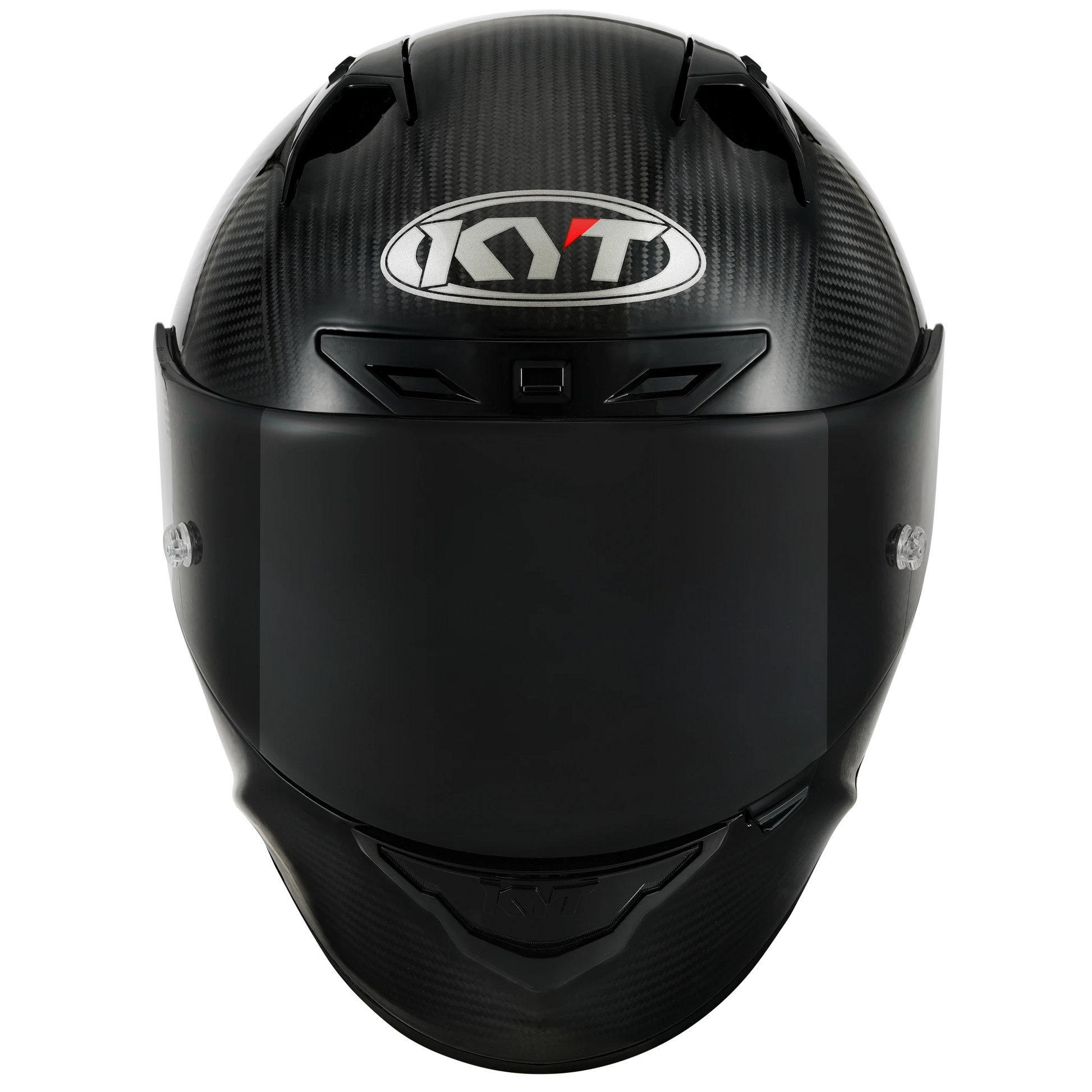 Front View of KYT NZ-Race Carbon Glossy Motorcycle Helmet