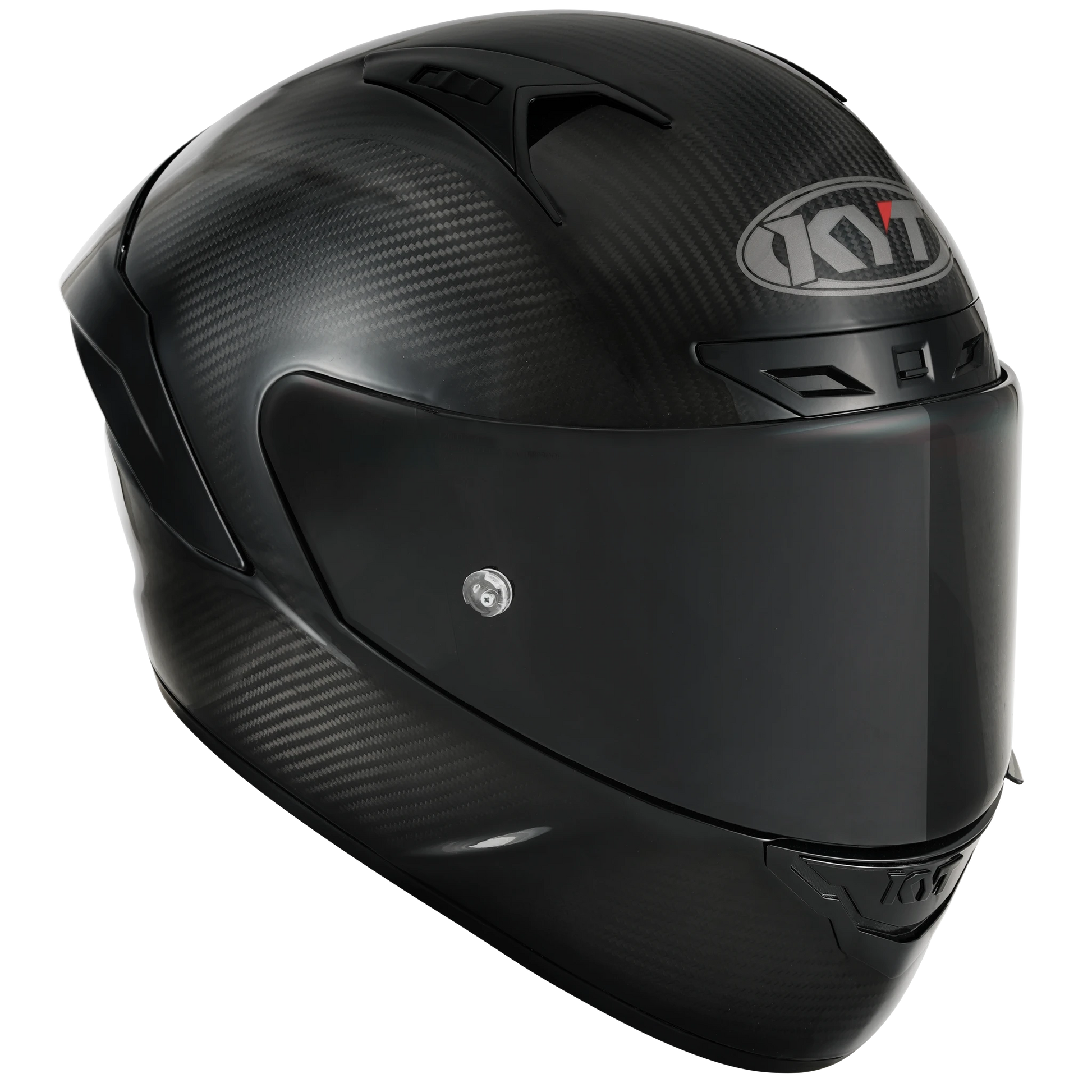 Front Right Quarter View of KYT NZ-Race Carbon Glossy Motorcycle Helmet