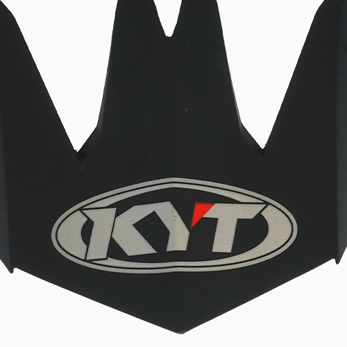 Top View KYT Skyhawk Matte Black Peak