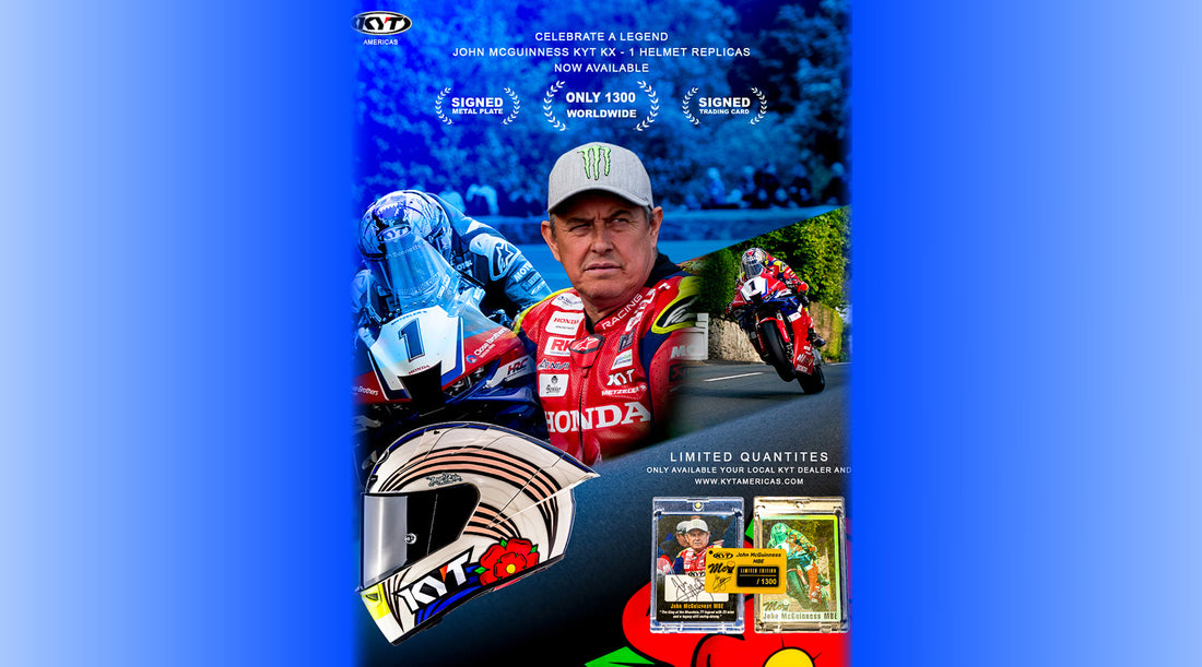 KYT Americas Announces Launch in USA for John McGuinness MBE Limited Edition Helmet