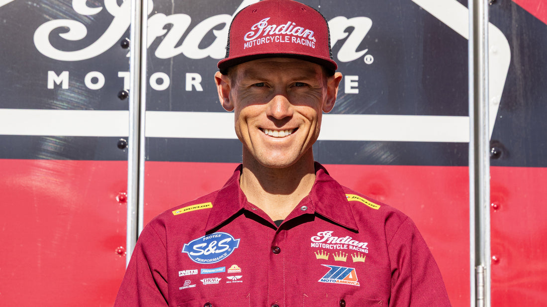 Troy Herfoss with S&S Indian Motorcycle MotoAmerica Team