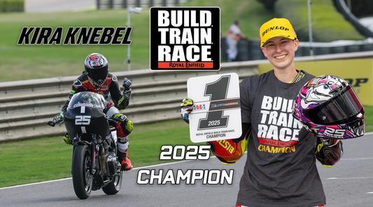 Kira Knebel Clinches the 2025 Royal Enfield Build.Train.Race Championship