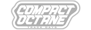 Compact Octane official logo, white and grey with stylized text