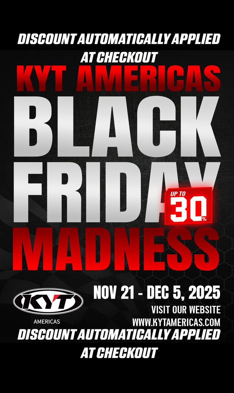 KYT Americas Black Friday Madness promotional poster with discount information.
