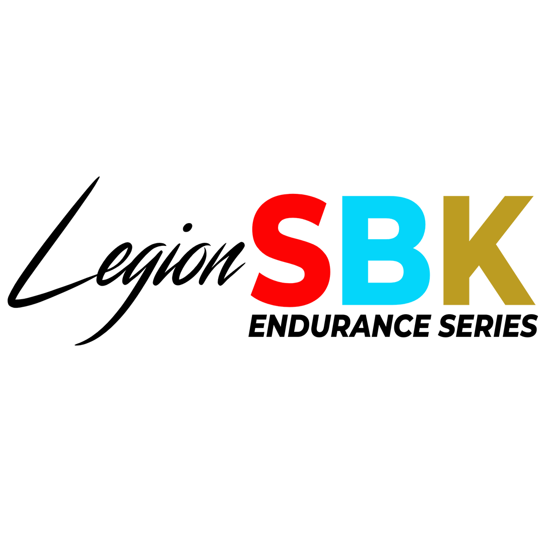 Logo for Legion SBK Endurance Series with colorful letters