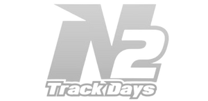 N2 Trackdays official logo, white and grey with stylized text