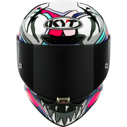 Front View of KYT KX-1 Bastianini 2023 Replica Motorcycle Helmet