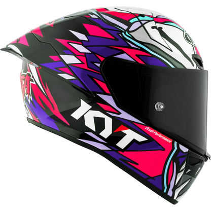 Right Side View of KYT KX-1 Bastianini 2023 Replica Motorcycle Helmet