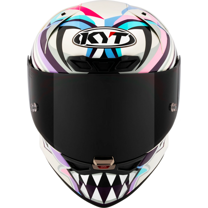 Front View of KYT KX-1 Bastianini 2024 Replica Motorcycle Helmet