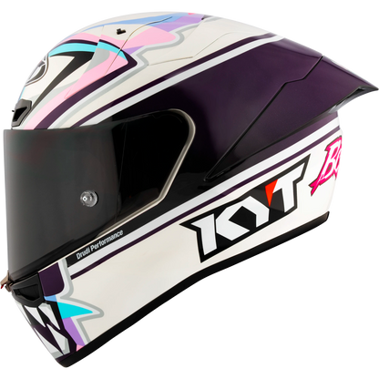 Left Side View of KYT KX-1 Bastianini 2024 Replica Motorcycle Helmet