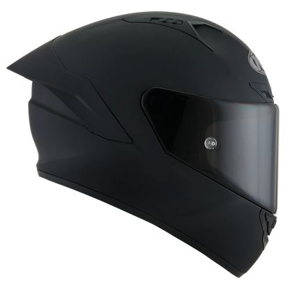 Right Side View of KYT NZ-Race Matte Black Motorcycle Helmet