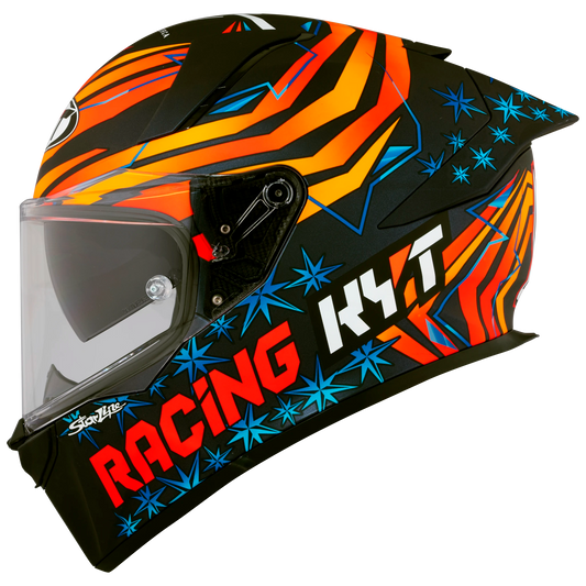 Left Side View of KYT R2R Fernandez 2022 Replica Motorcycle Helmet