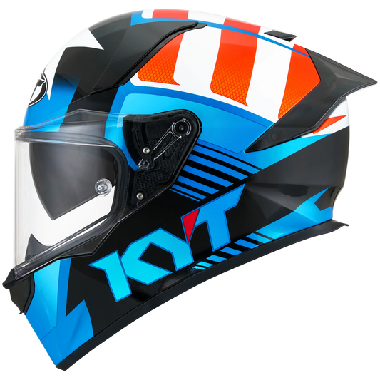 Left Side View of KYT R2R Straight Motorcycle Helmet
