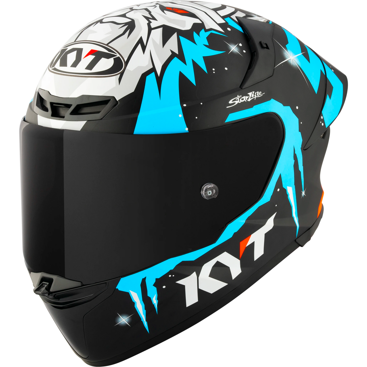 Front Right Quarter View of KYT TT-REVO Masia Winter Test Motorcycle Helmet