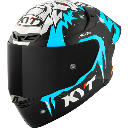 Front Right Quarter View of KYT TT-REVO Masia Winter Test Motorcycle Helmet