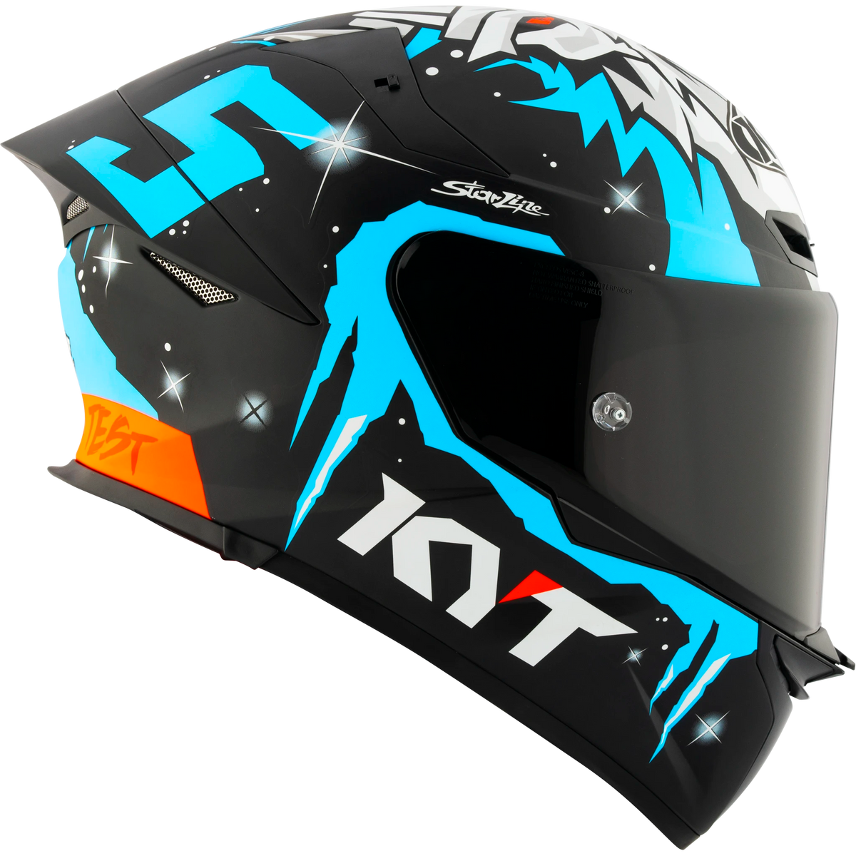 Right Side View of KYT TT-REVO Masia Winter Test Motorcycle Helmet