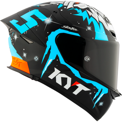 Right Side View of KYT TT-REVO Masia Winter Test Motorcycle Helmet