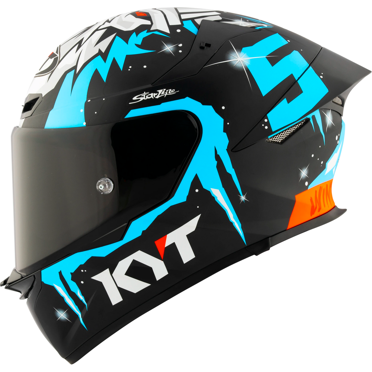 Left Side View of KYT TT-REVO Masia Winter Test Motorcycle Helmet