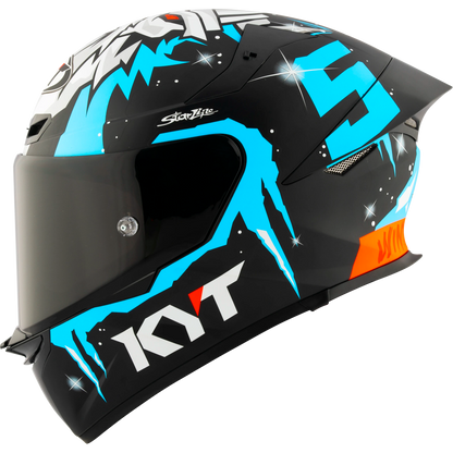 Left Side View of KYT TT-REVO Masia Winter Test Motorcycle Helmet
