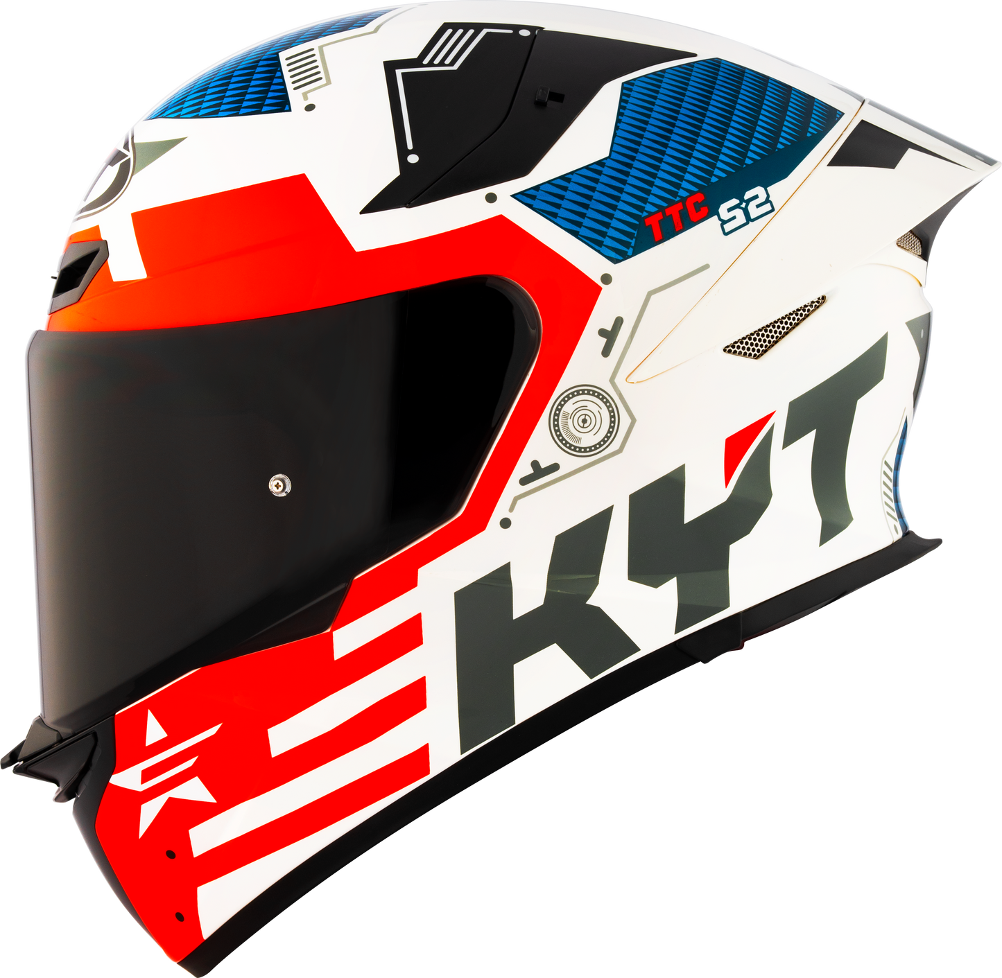 KYT TT-REVO Fuselage Red Motorcycle Helmet