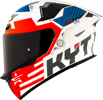 KYT TT-REVO Fuselage Red Motorcycle Helmet