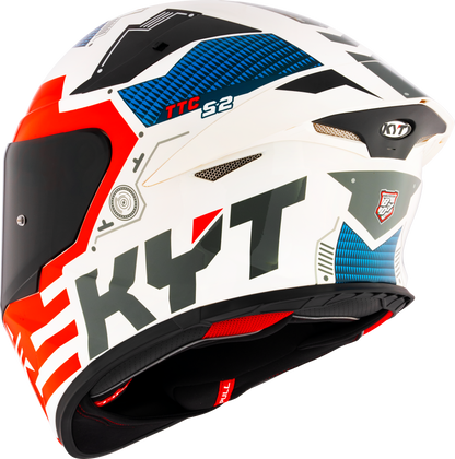 KYT TT-REVO Fuselage Red Motorcycle Helmet