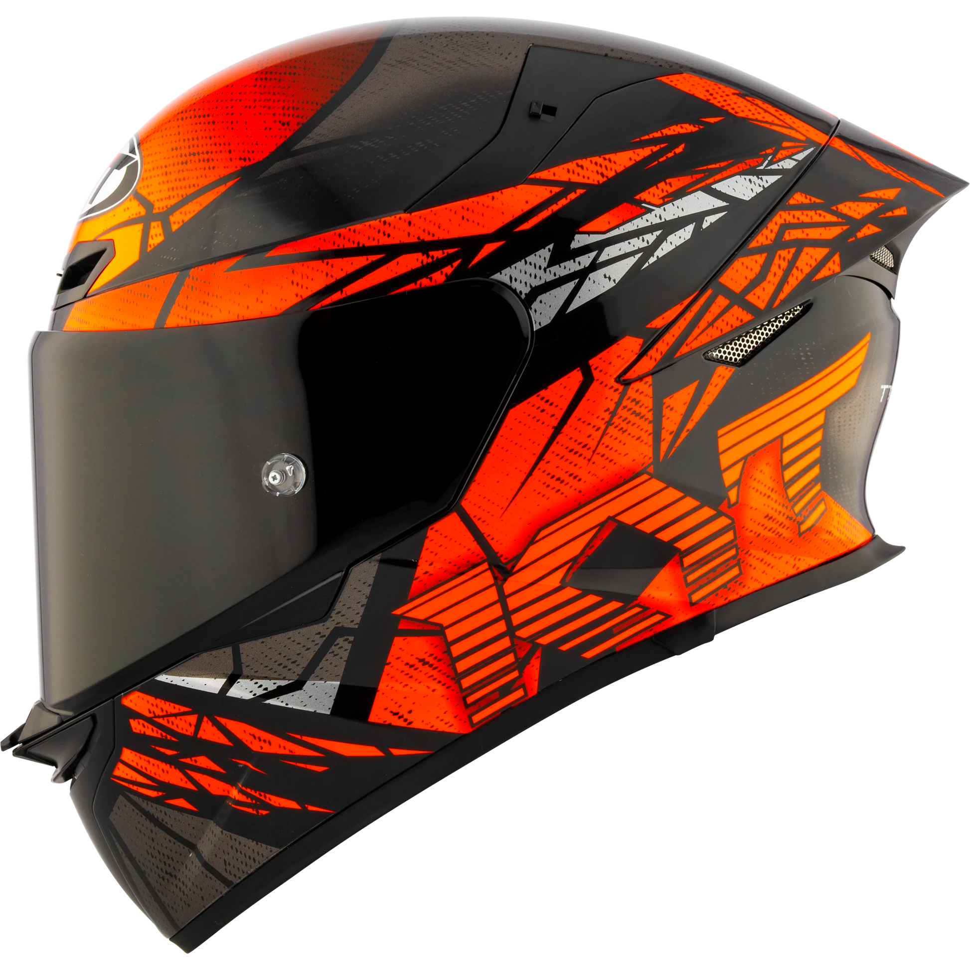 black orange motorcycle helmet daytona DOT Approved Cruiser Open Face D.O.T. Daytona Cruiser- W/ Graffiti