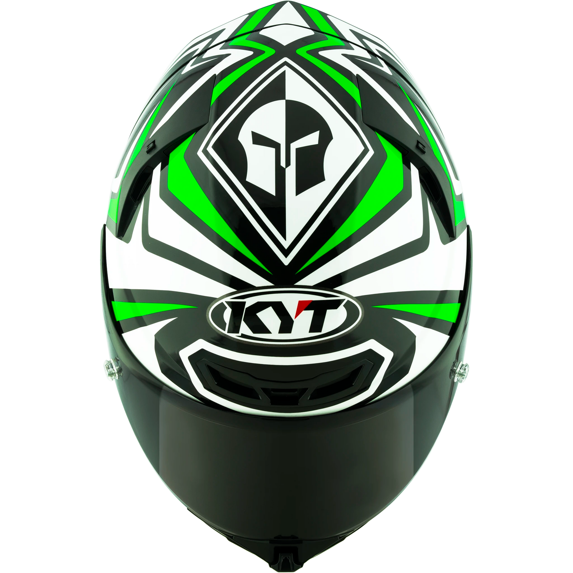 Top View of KYT TT-REVO Alex Lowes Replica Motorcycle Helmet
