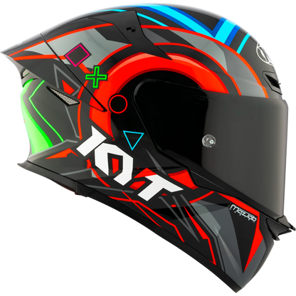 Right Side View of KYT TT-REVO Ratthapark Play Replica Motorcycle Helmet