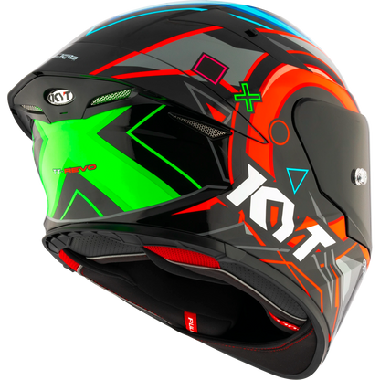 Rear Right Quarter View of KYT TT-REVO Ratthapark Play Replica Motorcycle Helmet