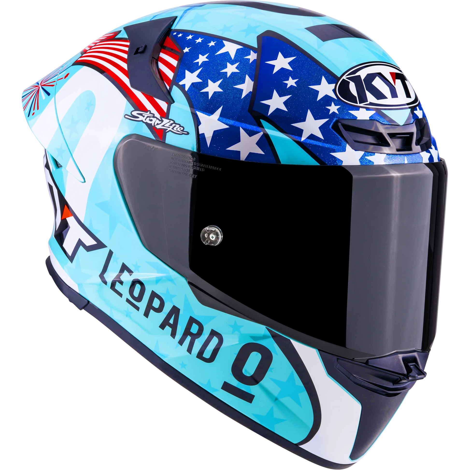 blue tinted face shield motorcycle helmet best for KYT TT-Revo Full Face Special Edition Motorcycle Helmets