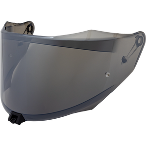 Front Quarter View of KYT R2R Mirror Chrome Visor