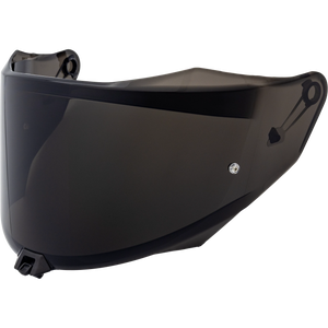 Front Quarter View of KYT R2R Dark Smoke Visor
